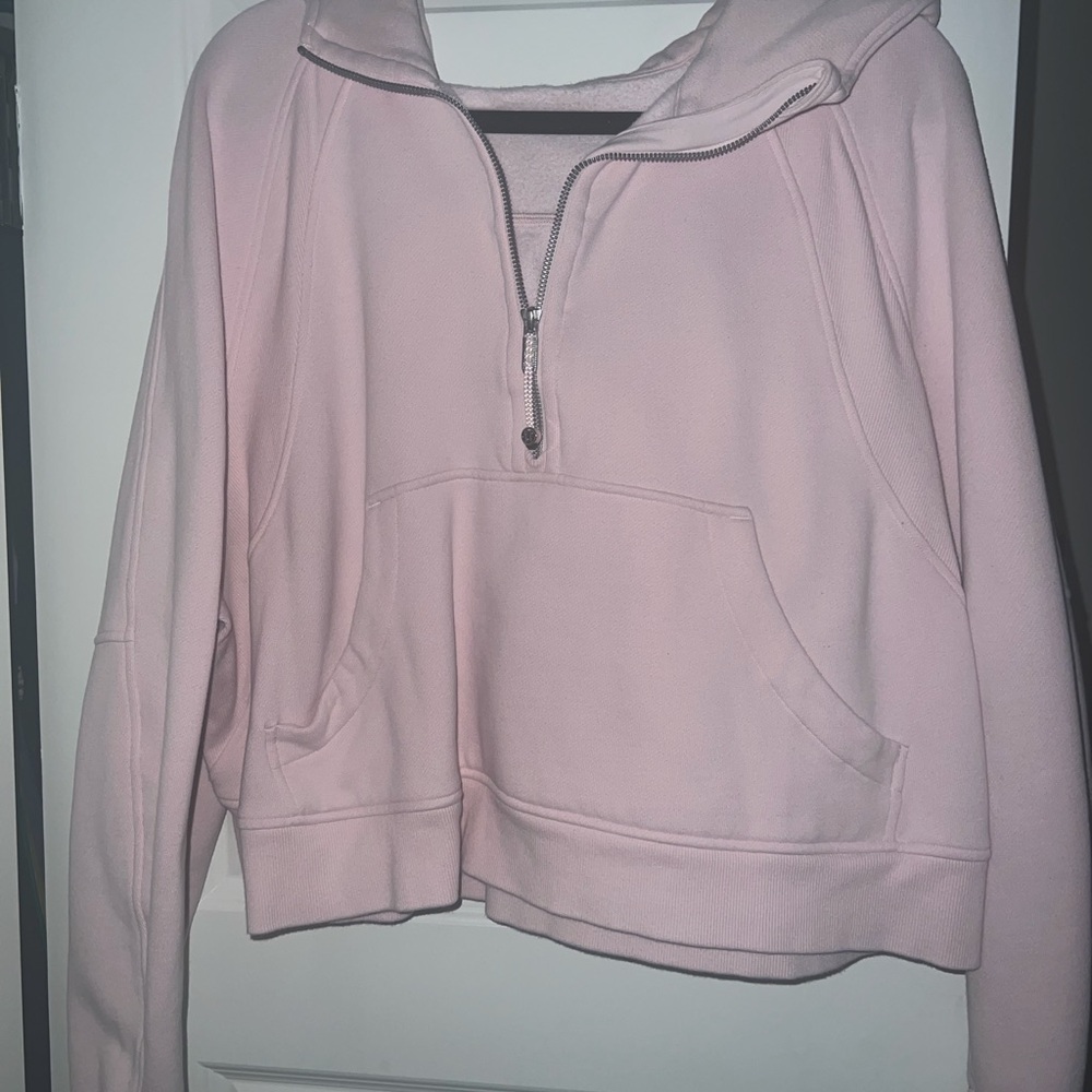LULULEMON “STRAWBERRY MILKSHAKE” SCUBA Oversized Half-Zip Hoodie SIZE XL/XXL - Picture 1 of 3